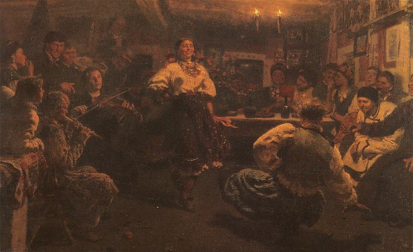 Image - Ilia Repin: An Evening Party (Vechornytsi) (1881).